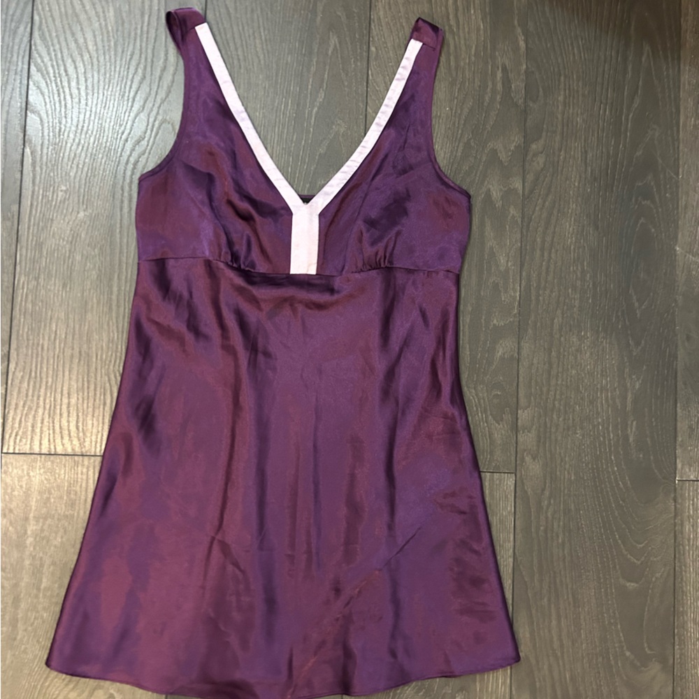 Jones New York Purple Satin Chemise